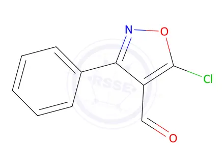 Chemical structure of 5-CHLORO-3-PHENYL-4-ISOXAZOLECARBOXALDEHYDE