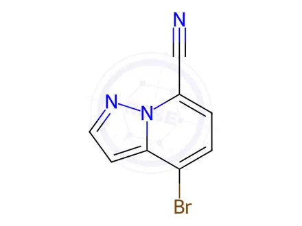 Chemical structure of 4-Bromopyrazolo[1,5-a]pyridine-7-carbonitrile