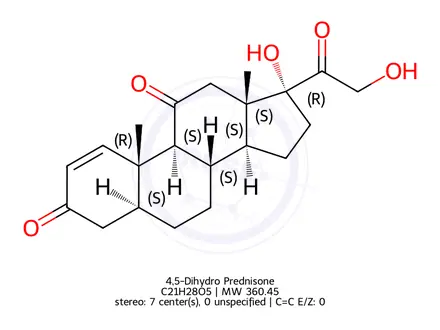 Chemical structure of Prednisone Impurity 38