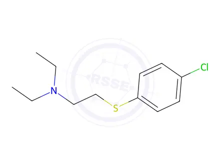 Chemical structure of 2-(4-chlorophenylthio)triethylamine