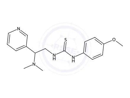 Chemical structure of 1-(2-(Dimethylamino)-2-(pyridin-3-yl)ethyl)-3-(4-methoxyphenyl)thiourea