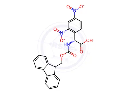 Chemical structure of Fmoc-2,4-dinitro-DL-phenylglycine