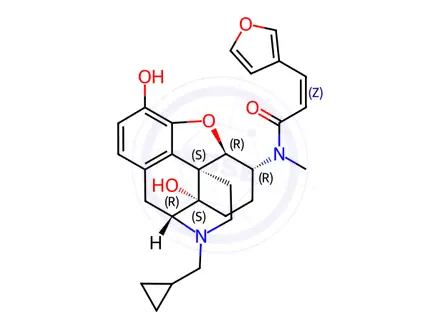 Chemical structure of 2Z-Nalfurafine