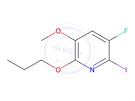 Chemical structure of 3-Fuoro-2-iodo-5-methoxy-6-propoxypyridine