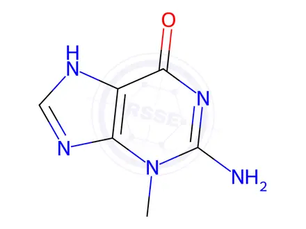 Chemical structure of 3-Methylguanine