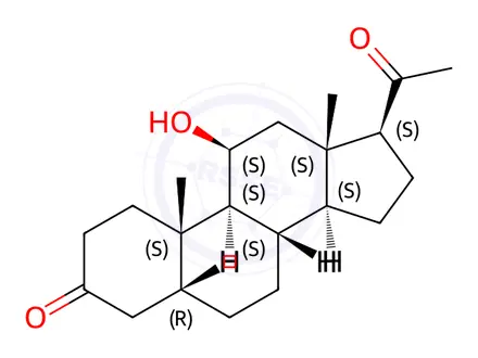 Chemical structure of Alfaxalone Impurity 5