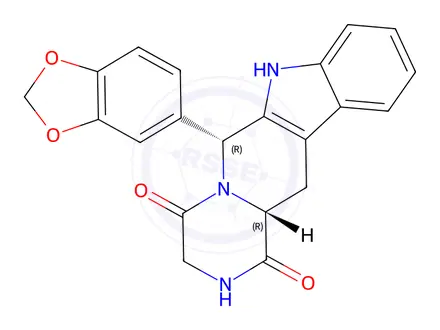 Chemical structure of N-Desmethyl tadalafil in methanol