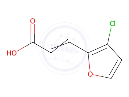 Chemical structure of 3-(3-chlorofuran-2-yl)prop-2-enoic acid