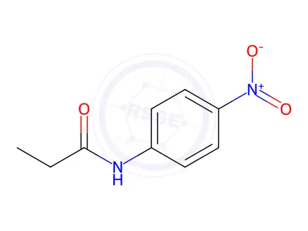 Chemical structure of N-(4-Nitrophenyl)propionamide