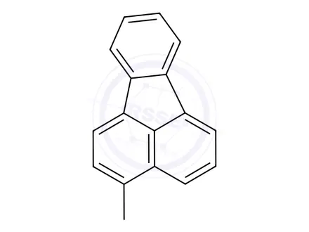 Chemical structure of 3-Methylfluoranthene