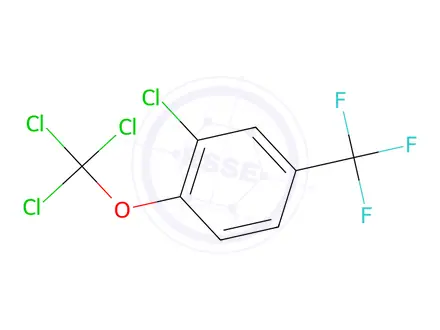 Chemical structure of 2-Chloro-1-(trichloromethoxy)-4-(trifluoromethyl)benzene