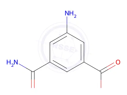 Chemical structure of 3-amino-5-carbamoylbenzoic acid