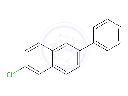 Chemical structure of Naphthalene, 2-chloro-6-phenyl-
