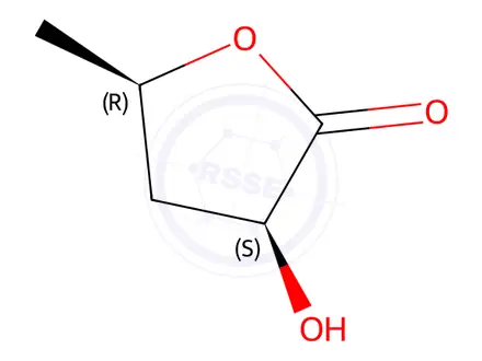 Chemical structure of (3S,5R)-3-Hydroxy-5-methyldihydrofuran-2(3H)-one