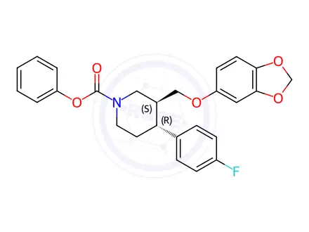 Chemical structure of N-Phenoxycarbonylparoxetine