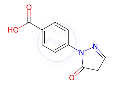 Chemical structure of 4-(5-Oxo-4,5-dihydro-1H-pyrazol-1-yl)benzoic acid