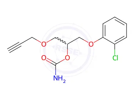 Chemical structure of Chlorphenesin Carbamate Impurity 25