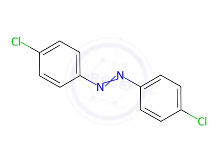 Chemical structure of (E)-4,4'-Dichloroazobenzene