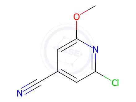 Chemical structure of 2-Chloro-6-methoxyisonicotinonitrile