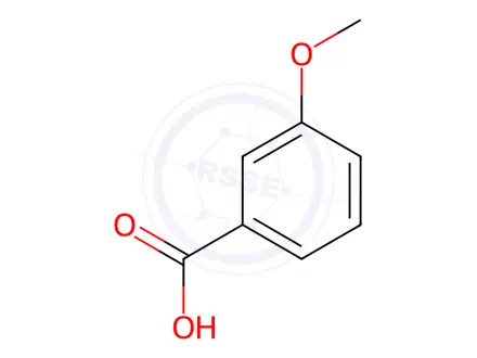 Chemical structure of 3-Methoxybenzoic acid