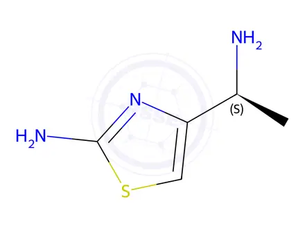 Chemical structure of (S)-4-(1-Aminoethyl)thiazol-2-amine
