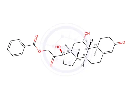 Chemical structure of Cortisol 21-Benzoate