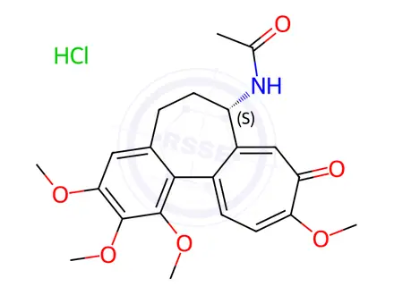 Chemical structure of Colchicine Hydrochloride