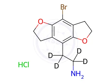 Chemical structure of Desmethyl-8-bromo Dragonfly-d4 Hydrochloride