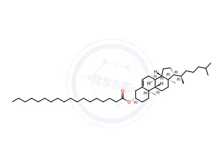 Chemical structure of Cholesteryl stearate