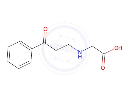 Chemical structure of Glycine, N-(3-oxo-3-phenylpropyl)-