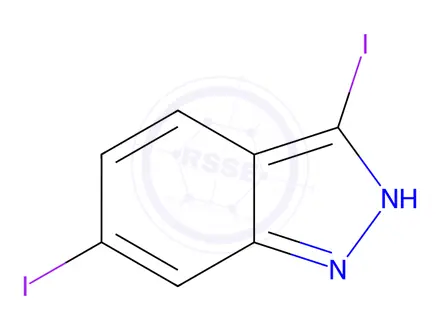 Chemical structure of 3,6-diiodoindazole