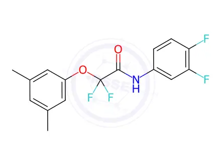 Chemical structure of N-(3,4-Difluorophenyl)-2-(3,5-dimethylphenoxy)-2,2-difluoroacetamide
