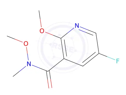 Chemical structure of 5-Fluoro-N,2-dimethoxy-N-methylnicotinamide