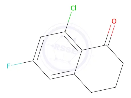 Chemical structure of 8-Chloro-6-fluoro-3,4-dihydronaphthalen-1(2H)-one