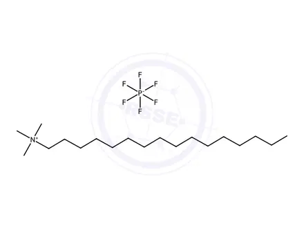 Chemical structure of N-Hexadecyltrimethylammonium (hexafluorophosphate)