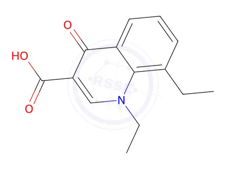 Chemical structure of 1,8-Diethyl-4-oxo-1,4-dihydroquinoline-3-carboxylic acid