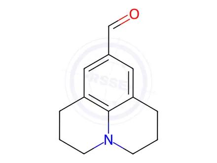 Chemical structure of 2,3,6,7-Tetrahydro-1H,5H-benzo[ij]quinolizine-9-carboxaldehyde