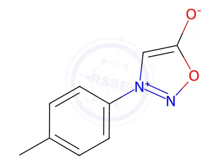 Chemical structure of 1,2,3-OxadiazoliuM, 5-hydroxy-3-(4-Methylphenyl)-, inner salt