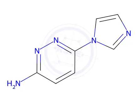 Chemical structure of 6-(1H-imidazol-1-yl)pyridazin-3-amine