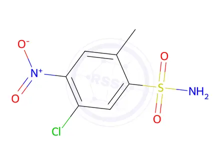 Chemical structure of 5-chloro-2-methyl-4-nitrobenzene-1-sulfonamide