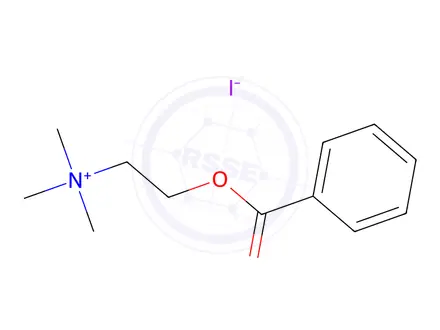Chemical structure of Benzoylcholine (iodide)