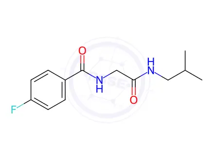 Chemical structure of 4-Fluoro-N-(2-(isobutylamino)-2-oxoethyl)benzamide