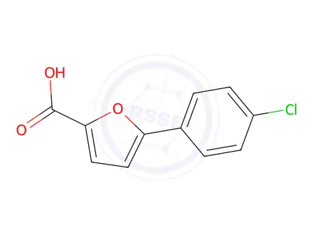 Chemical structure of 5-(4-Chlorophenyl)furan-2-carboxylic acid, 97%