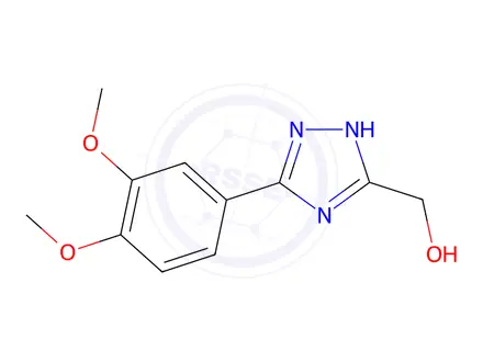 Chemical structure of (5-(3,4-Dimethoxyphenyl)-1H-1,2,4-triazol-3-yl)methanol