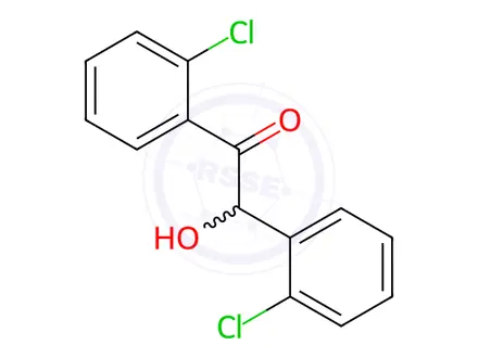 Chemical structure of 1,2-Bis(2-chlorophenyl)-2-hydroxyethanone