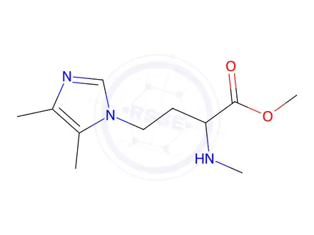 Chemical structure of Methyl 4-(4,5-dimethyl-1h-imidazol-1-yl)-2-(methylamino)butanoate