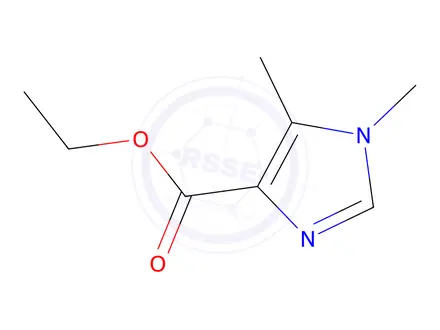 Chemical structure of Ethyl 1,5-dimethyl-1H-imidazole-4-carboxylate