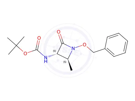 Chemical structure of tert-Butyl ((2S,3S)-1-(benzyloxy)-2-methyl-4-oxoazetidin-3-yl)carbamate