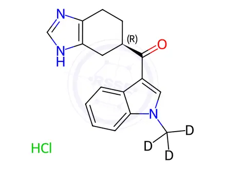 Chemical structure of Ramosetron-d3 Hydrochloride