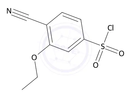 Chemical structure of 4-Cyano-3-ethoxybenzenesulfonyl chloride